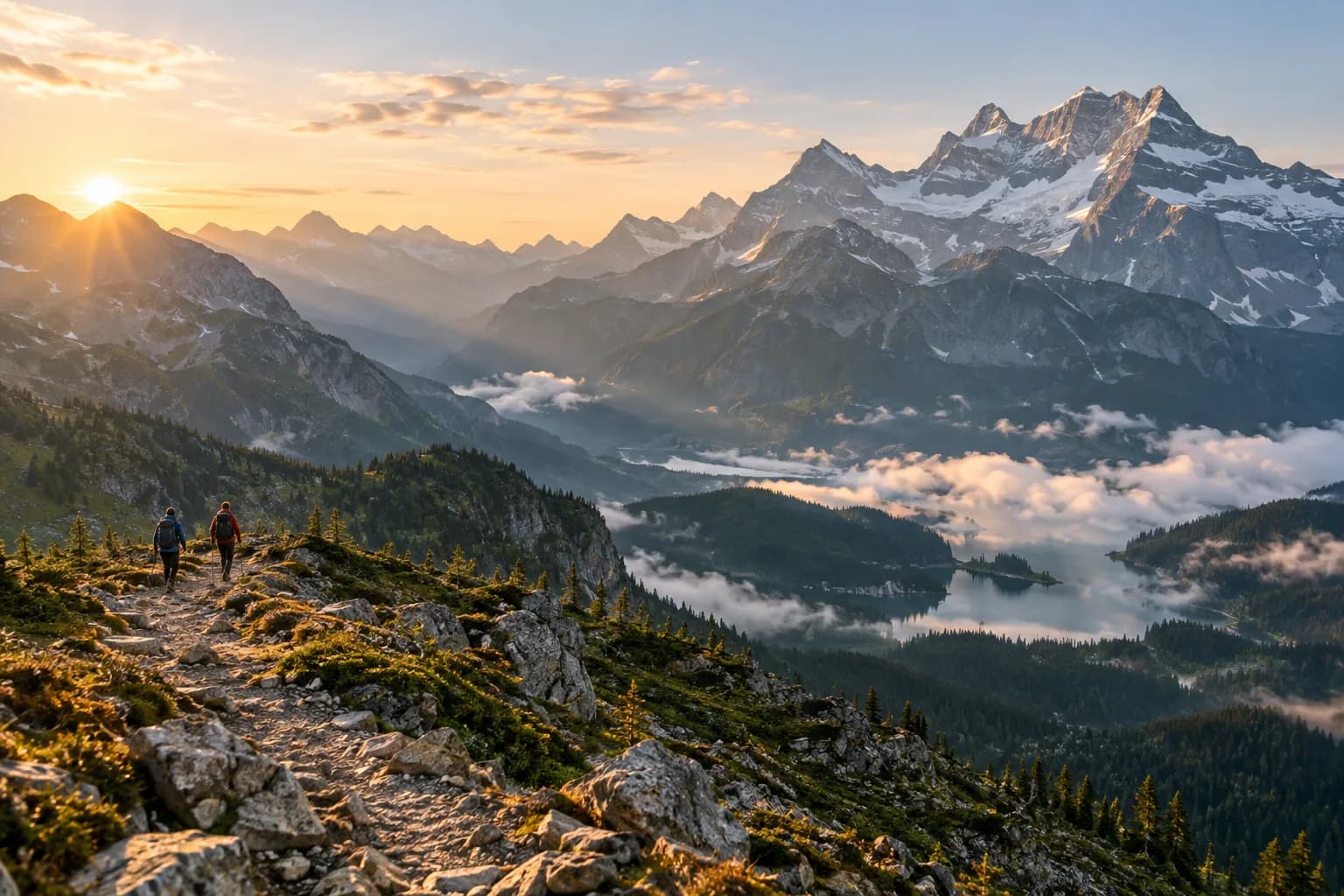 Hikes, treks, routes, difficulty and multi-day details.